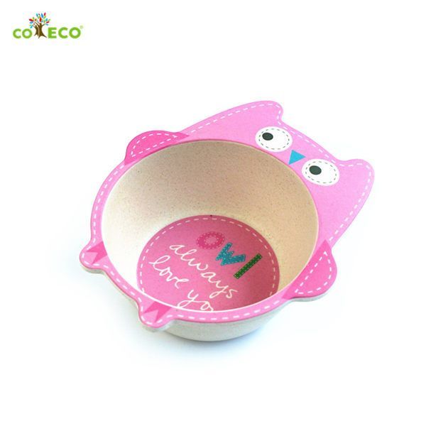 coeco - 竹纖維動物造型兒童碗-貓頭鷹