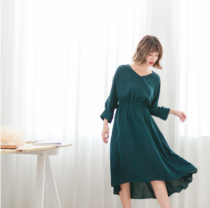 Marguerite - 湖光女神口袋腰間小心機長洋裝