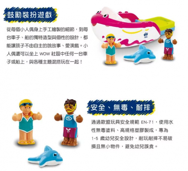 英國驚奇玩具 WOW Toys - 海灘快艇 蘇西