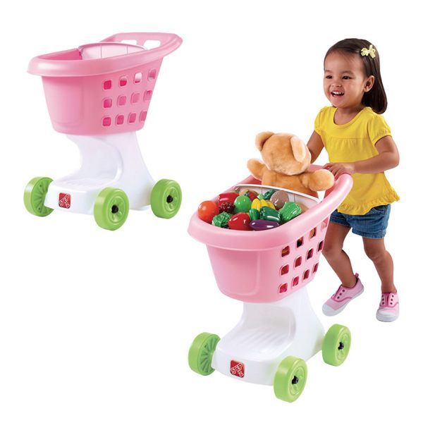 【華森葳兒童教玩具】 - STEP 2-購物車（粉色）＋獨家買就送『切模綜合組-萬聖節』