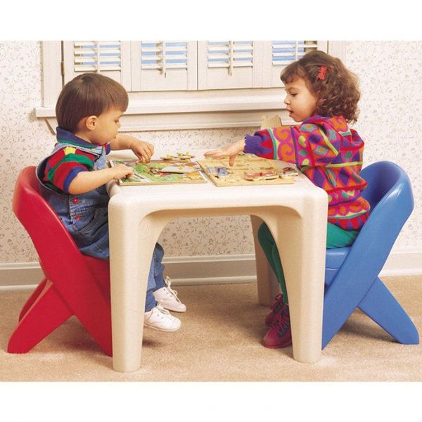 【華森葳兒童教玩具】 - STEP 2-桌椅套裝＋獨家買就送『切模綜合組-萬聖節』