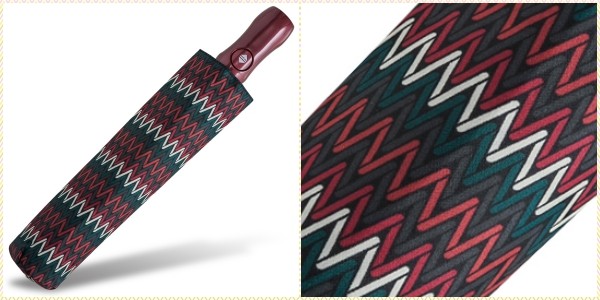 ✿ Rainstory 超大自動親子傘：幾何織紋