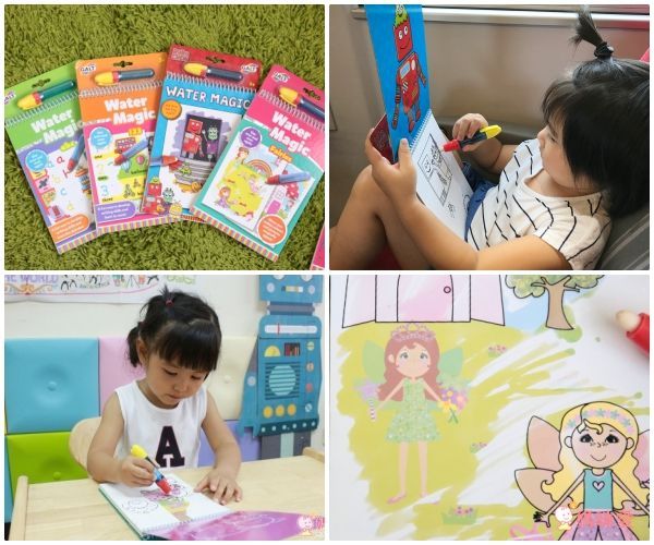 小小孩塗鴉啟蒙【英國GALT】水畫本,沾水塗色不怕亂畫!
