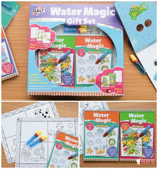 小小孩塗鴉啟蒙【英國GALT】水畫本,沾水塗色不怕亂畫!