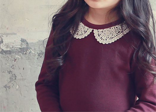 韓國 冬季時尚童裝 jkids 酒紅上衣