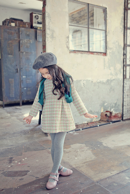 韓國 冬季時尚童裝 jkids 小香風洋裝