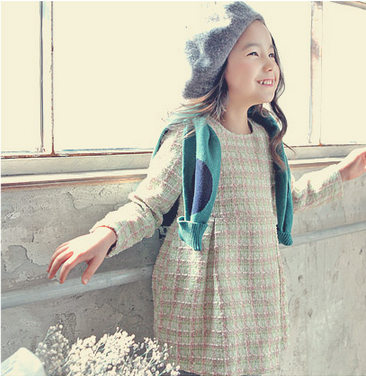 韓國 冬季時尚童裝 jkids 小香風洋裝