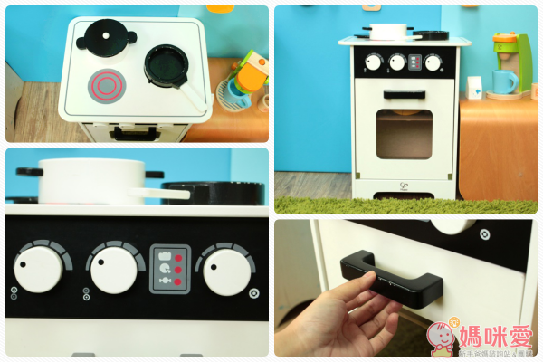 New!媽咪愛網路獨家新品:Hape 限量版北歐風黑白廚房+咖啡機