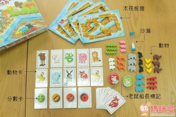 2plus桌遊動物泛舟