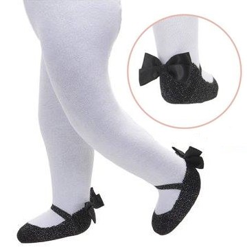  baby emporio 金蔥瑪莉珍蝴蝶結褲襪