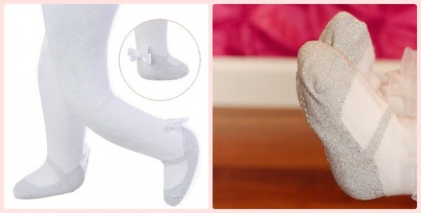 baby emporio 金蔥瑪莉珍蝴蝶結褲襪