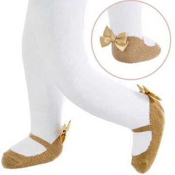 baby emporio 金蔥瑪莉珍蝴蝶結褲襪