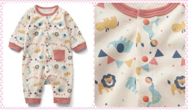 日本千趣會長袖厚棉連身衣