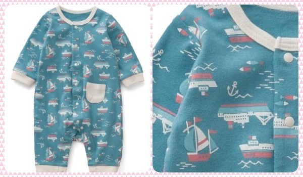 日本千趣會長袖厚棉連身衣