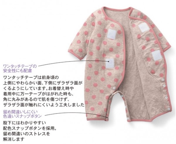 日本千趣會長袖厚棉連身衣