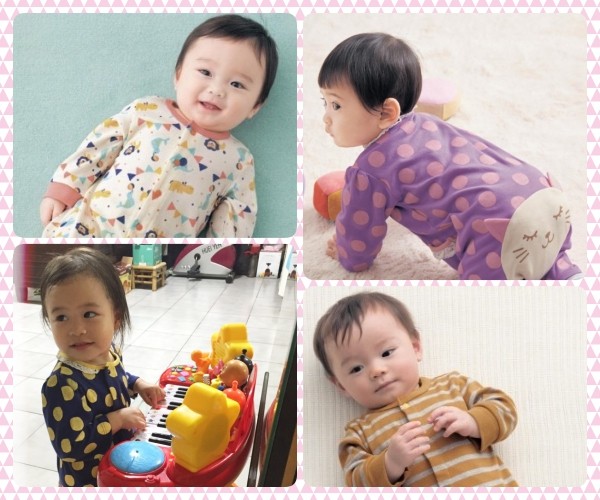 日本千趣會長袖厚棉連身衣