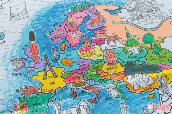 世界這麼大！繞著地圖畫一圈 贈環遊世界打卡貼紙