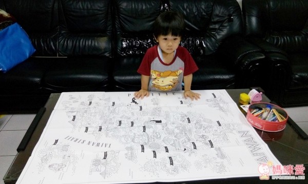 台灣我的家！繞著地圖畫一圈 贈桌遊貼紙