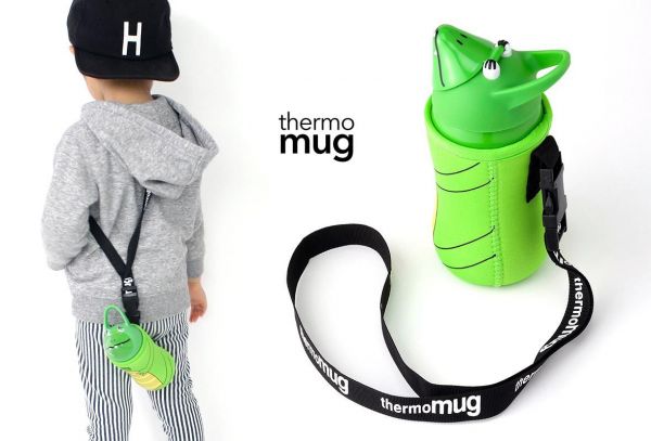 日本Thermo mug - 動物造型不鏽鋼水壺-黑企鵝 (380ml)