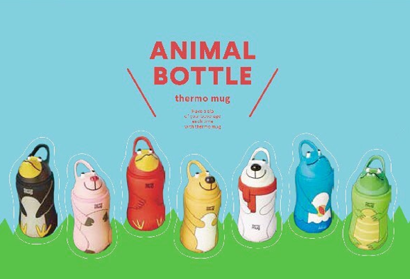 日本Thermo mug - 動物造型不鏽鋼水壺-黑企鵝 (380ml)