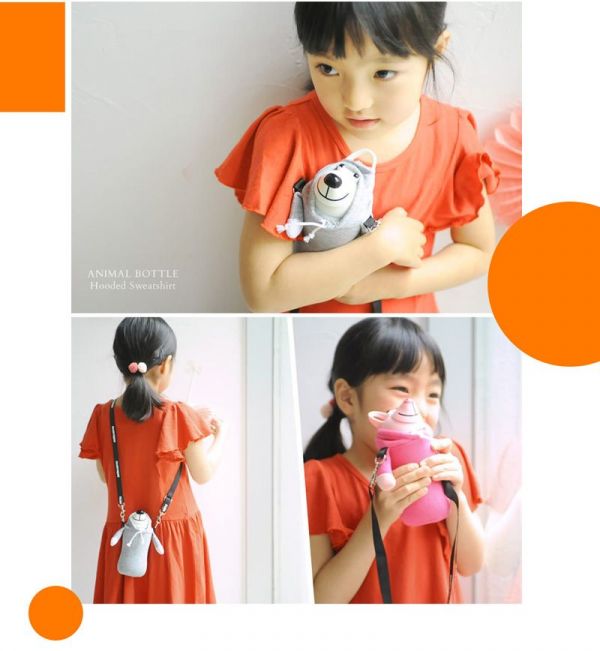 日本Thermo mug - 動物造型不鏽鋼水壺-黑企鵝 (380ml)