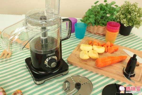 Princess 荷蘭公主 迷你四杯食物調理機【220500】能方便媽咪大量切絲、切片、絞碎也不會手痠唷!