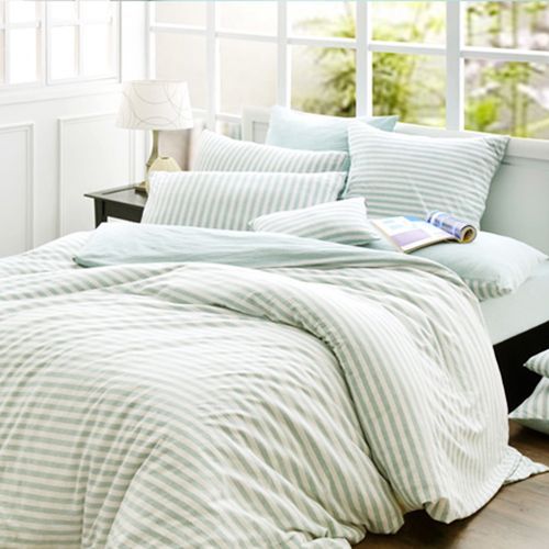 Great Living 格蕾 ❤ 色坊針織被套床包組 / 保潔墊