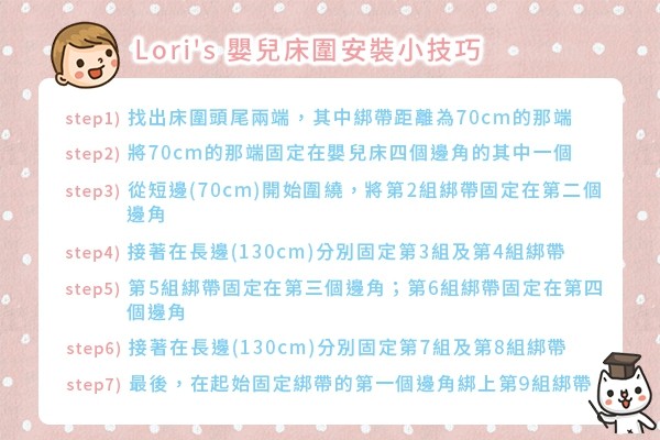 防護超安心&hearts;【Lori's bumper】長版超厚嬰兒床圍／床欄包