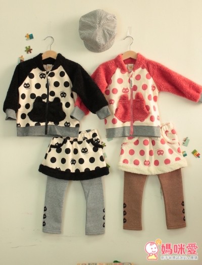 日本 zoomica, uzuchat 秋冬刷毛童裝