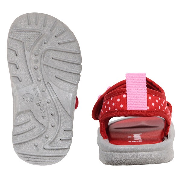 MikiHouse 柔軟平紋織可愛涼鞋