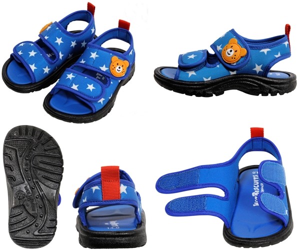 MikiHouse 柔軟平紋織可愛涼鞋