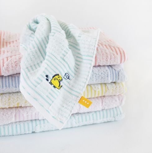 日本 Kontex chat 純棉緹花刺繡系列毛巾