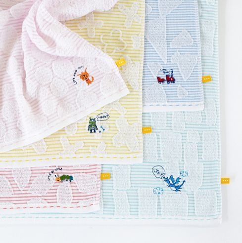 chat純棉緹花刺繡浴巾