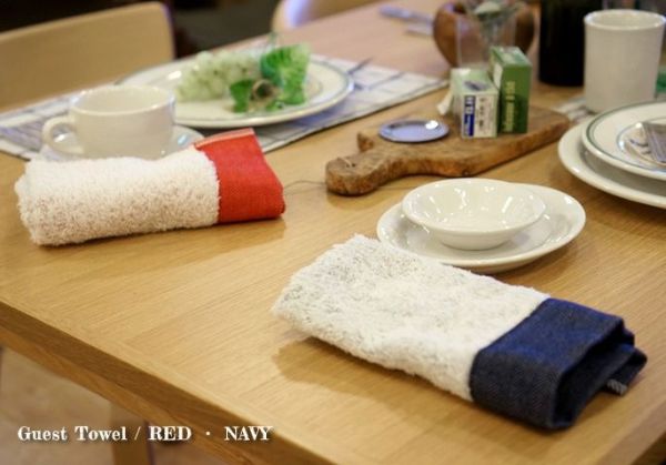 Herringbone 今治滾邊人字紋居家手帕 