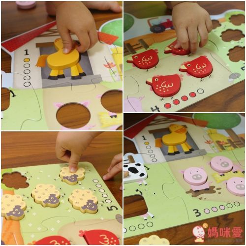 數數農場動物拼圖