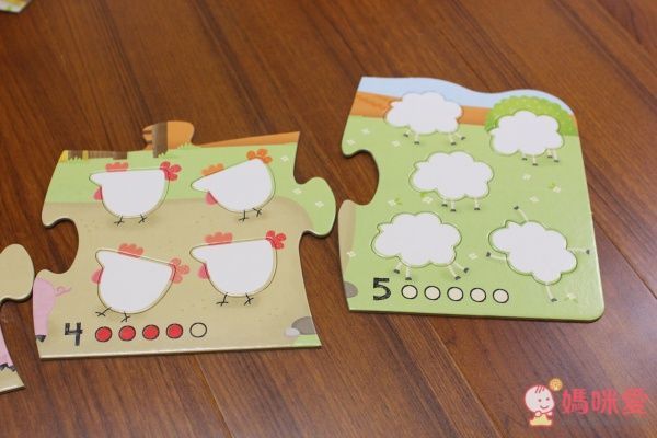 數數農場動物拼圖