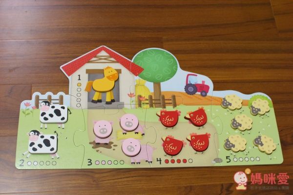 數數農場動物拼圖