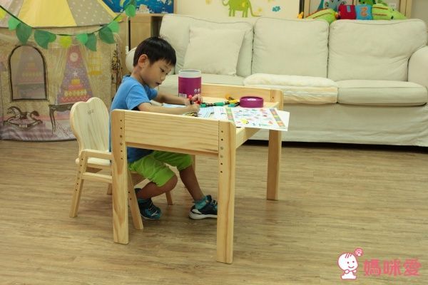 REAL 實木玩家兒童成長型書桌椅