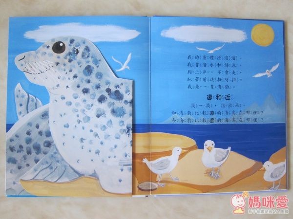 小寶寶驚奇大拉頁書-北極 學相反詞