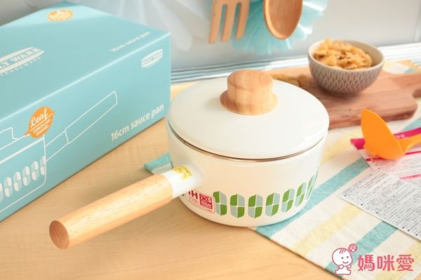 日本 Fujihoro 富士琺瑯 Leaf 有蓋醬料單手鍋 1.6L