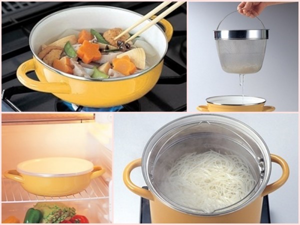 日本 Fujihoro 富士琺瑯 Honey Ware 義大利麵兩用鍋壺