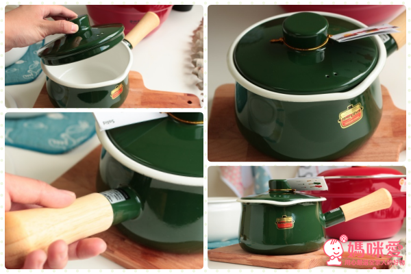 ✭ 日本 Fujihoro 富士琺瑯 Honey Ware 有蓋牛奶鍋 1.2L ✭