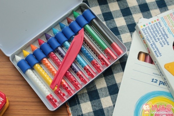 PRiMO 兒童水溶性塗鴉蠟筆 10 色鐵盒組