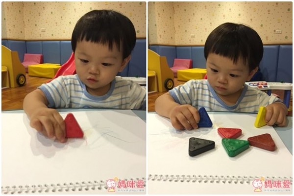 PRiMO兒童三角型塗鴉蠟筆 6 色