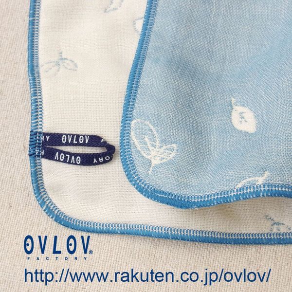 日本 OVLOV 雙面六層紗紗布小毛巾