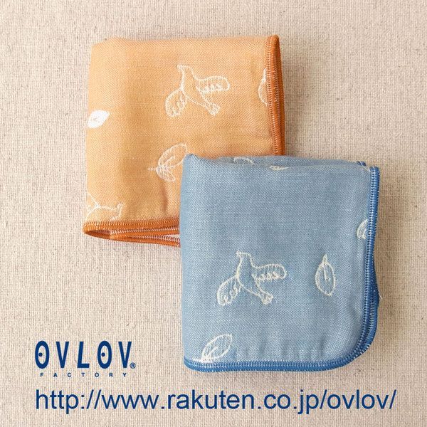 日本 OVLOV 雙面六層紗紗布小毛巾