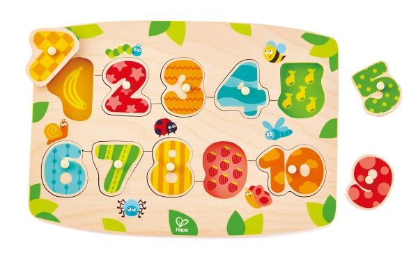 Hape 數字配對木拼圖