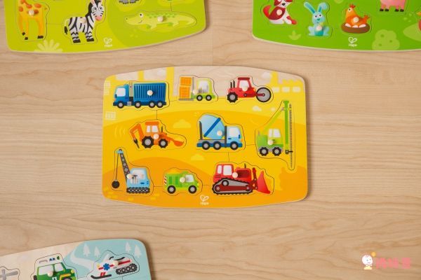 德國【Hape】天然實木質感立體拼圖 ✖ 配對拼圖