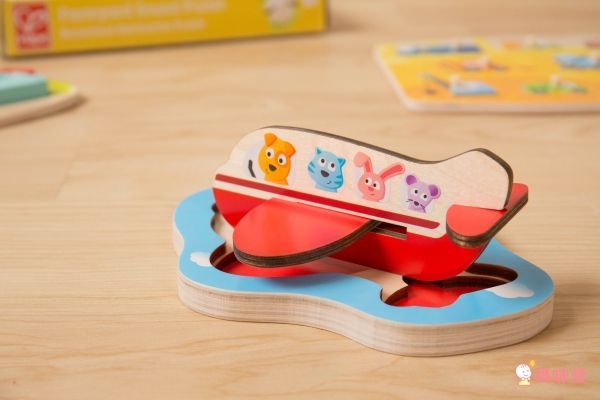 德國【Hape】天然實木質感立體拼圖 ✖ 配對拼圖