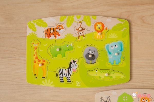 德國【Hape】天然實木質感立體拼圖 ✖ 配對拼圖